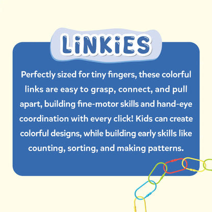 Linkies: Set of 36 Links | Connectable Learning Link Toy for Toddlers (10-24 months)