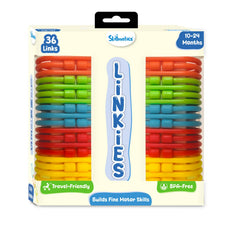 Linkies: Set of 36 Links | Connectable Learning Link Toy for Toddlers (10-24 months)