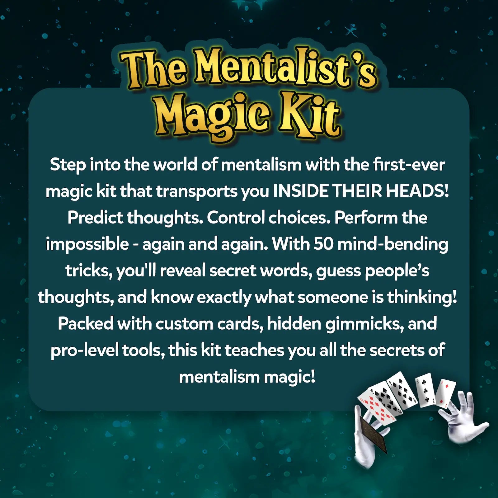 The Mentalist's Magic Kit | Tricks & Illusions Kit for Kids (ages 10+)