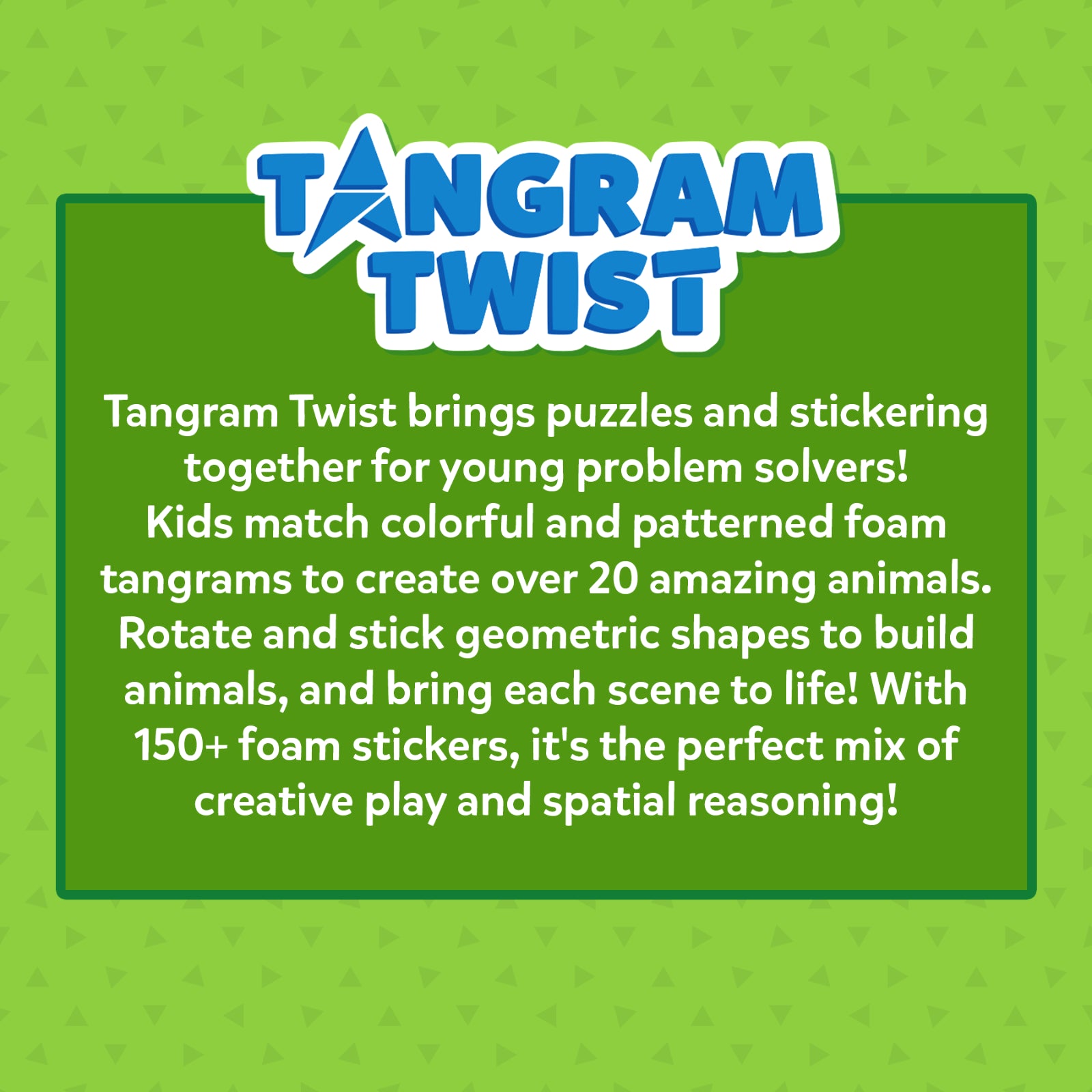 Tangram Twist: Amazing Animals | No mess sticker art (ages 4-7)