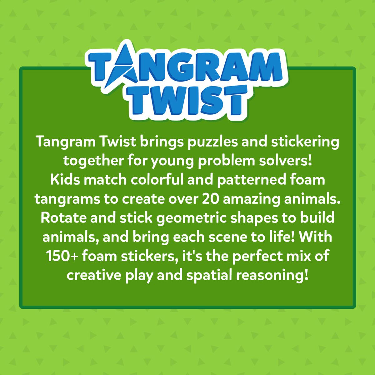 Tangram Twist: Amazing Animals | No mess sticker art (ages 4-7)