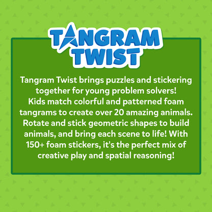 Tangram Twist: Amazing Animals | No mess sticker art (ages 4-7)