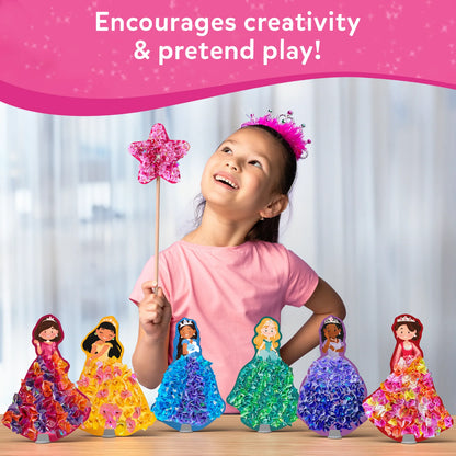 Princess craft set from Poke-in Art: Magical Princesses for mess-free kids crafting