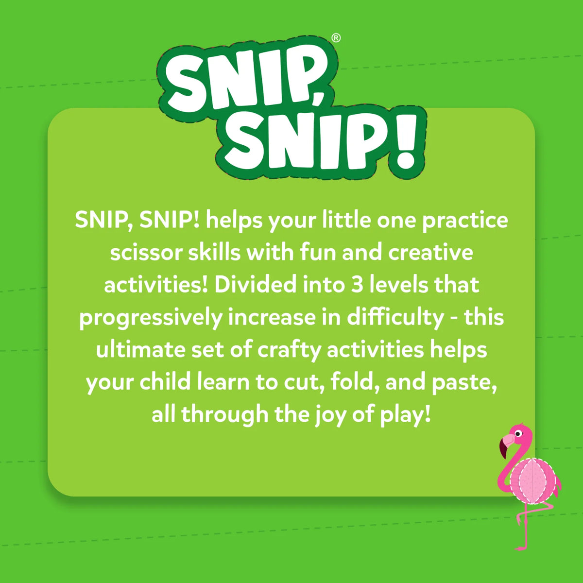 Snip Snip - Amazing Animals| Art & Craft Activity Kit (ages 3-7)