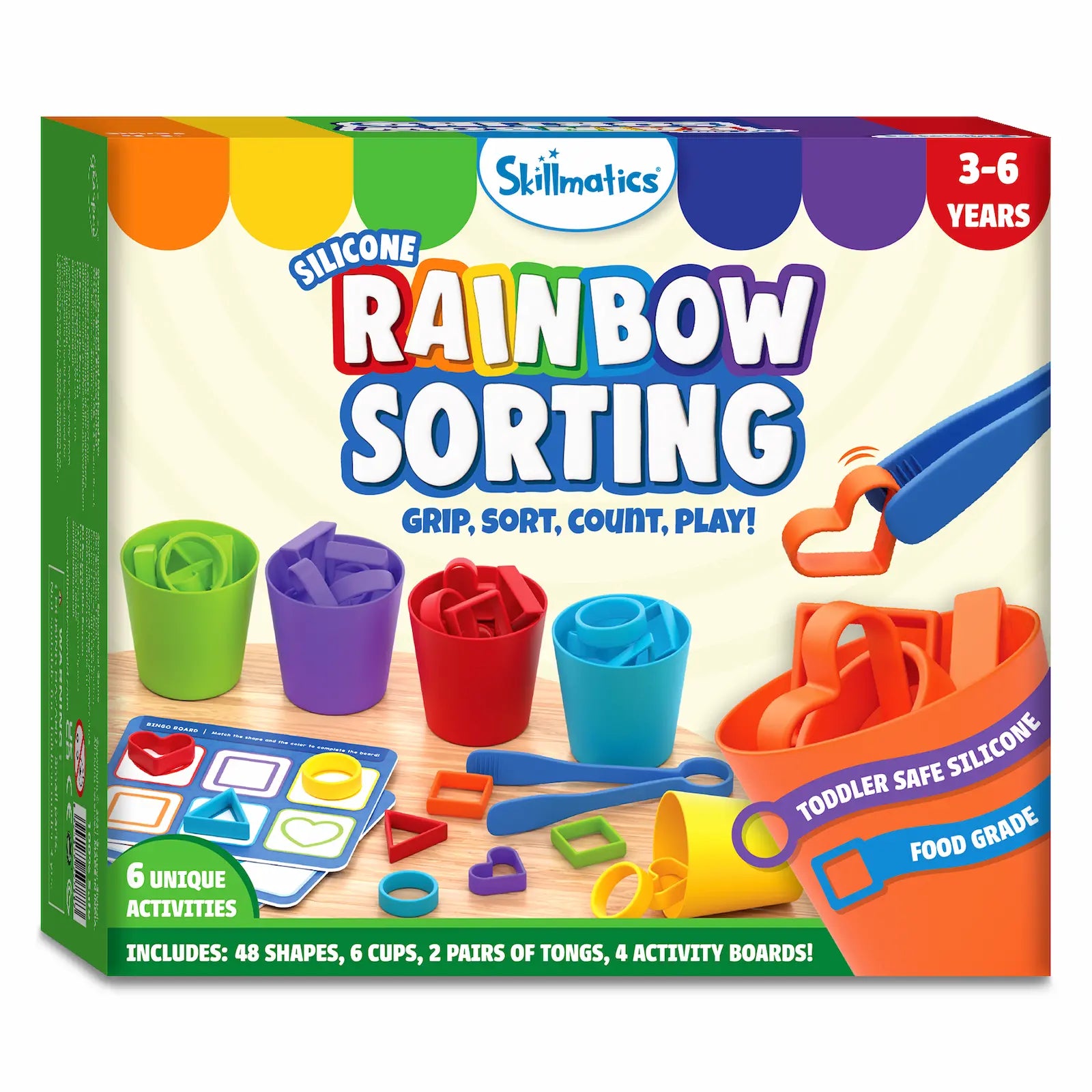 Rainbow Sorting Game V3 | Sorting, Counting & Sequencing Toy (ages 3-6)