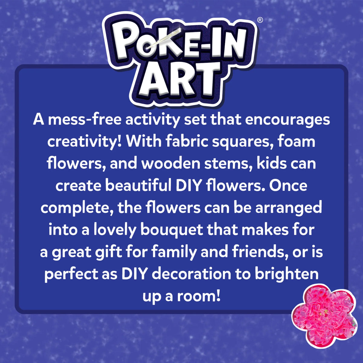 Poke-in Art: Flower Bouquet | Mess-Free Art for Kids (ages 4-9)