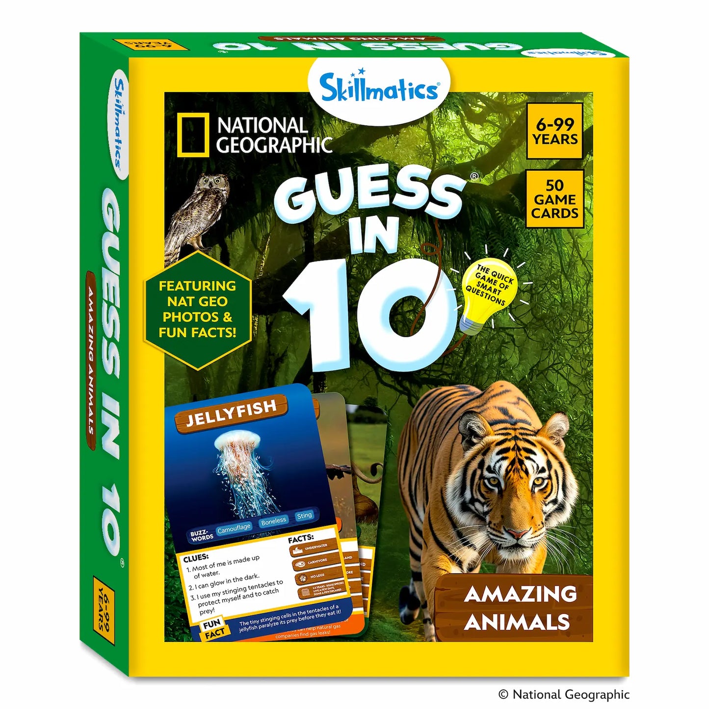 Guess in 10: National Geo Animals | Trivia Card Game (ages 6+)