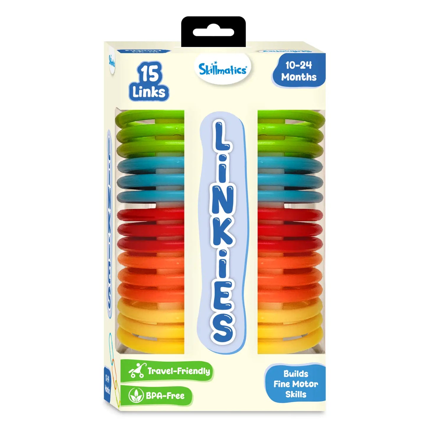Linkies: Set of 15 Links | Connectable Learning Link Toy for Toddlers (10-24 months)