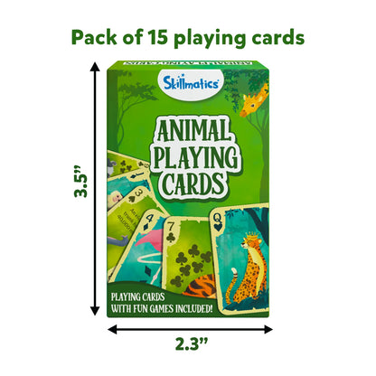 Animal Playing Cards | 15 Packs Playing Cards Set (ages 4-7)