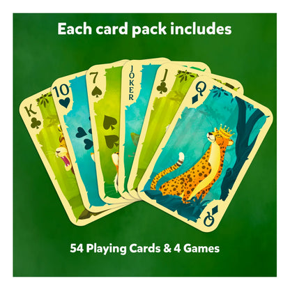 Animal Playing Cards | 15 Packs Playing Cards Set (ages 4-7)