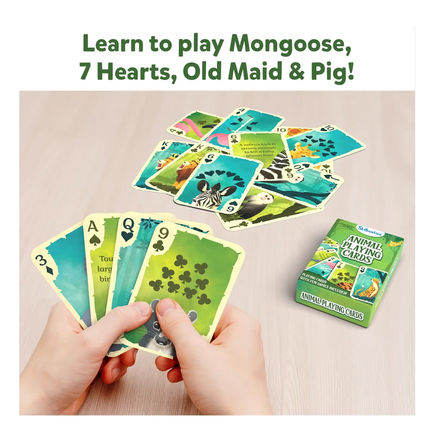 Animal Playing Cards | 15 Packs Playing Cards Set (ages 4-7)