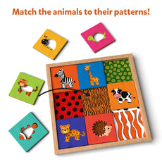 Animal pattern matching puzzle for young children in the Animal Pattern Puzzle Set