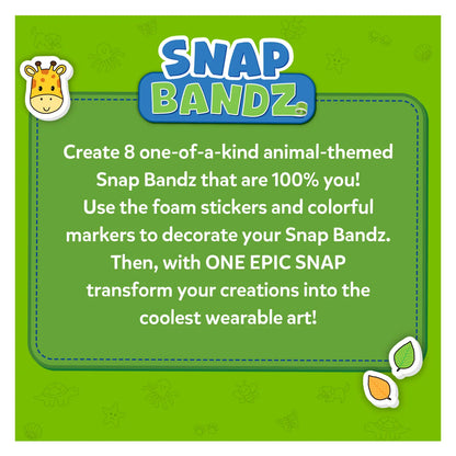 Snap Bandz Animal Friends product advertisement for Kids Art & Craft Activity Kit