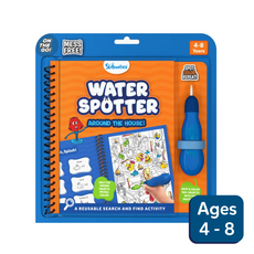 Water Spotter activity book for ages 4-8, reusable search and find fun around the house