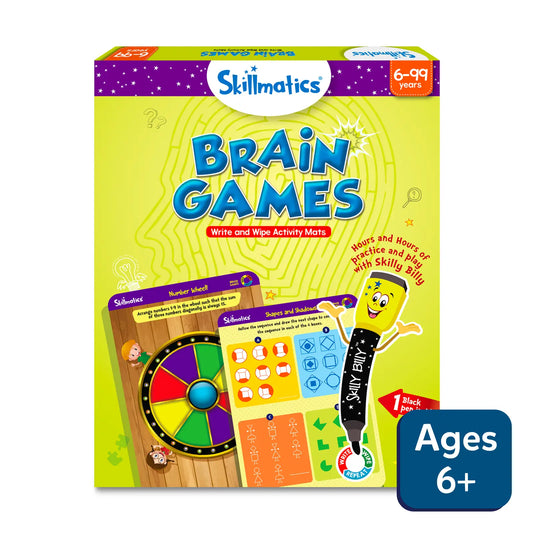 Brain Games | Reusable Activity Mats (ages 6+)