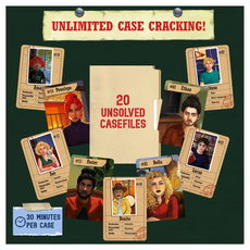Unsolved casefiles game from Catch The Crook Strategy and Mystery Board Game for ages 10+