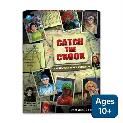 Catch The Crook | Strategy & Mystery Board Game (ages 10+)