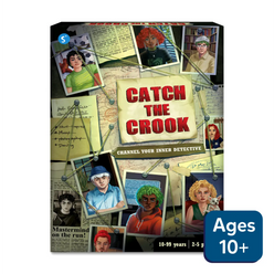 Catch the Crook Strategy and Mystery Board Game box for ages 10 and up