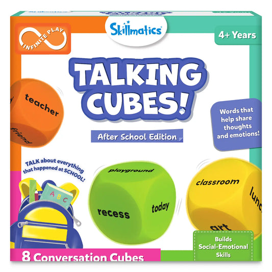 Chit Chat Cubes: After School Edition | Conversation Starter Game (ages 4+)