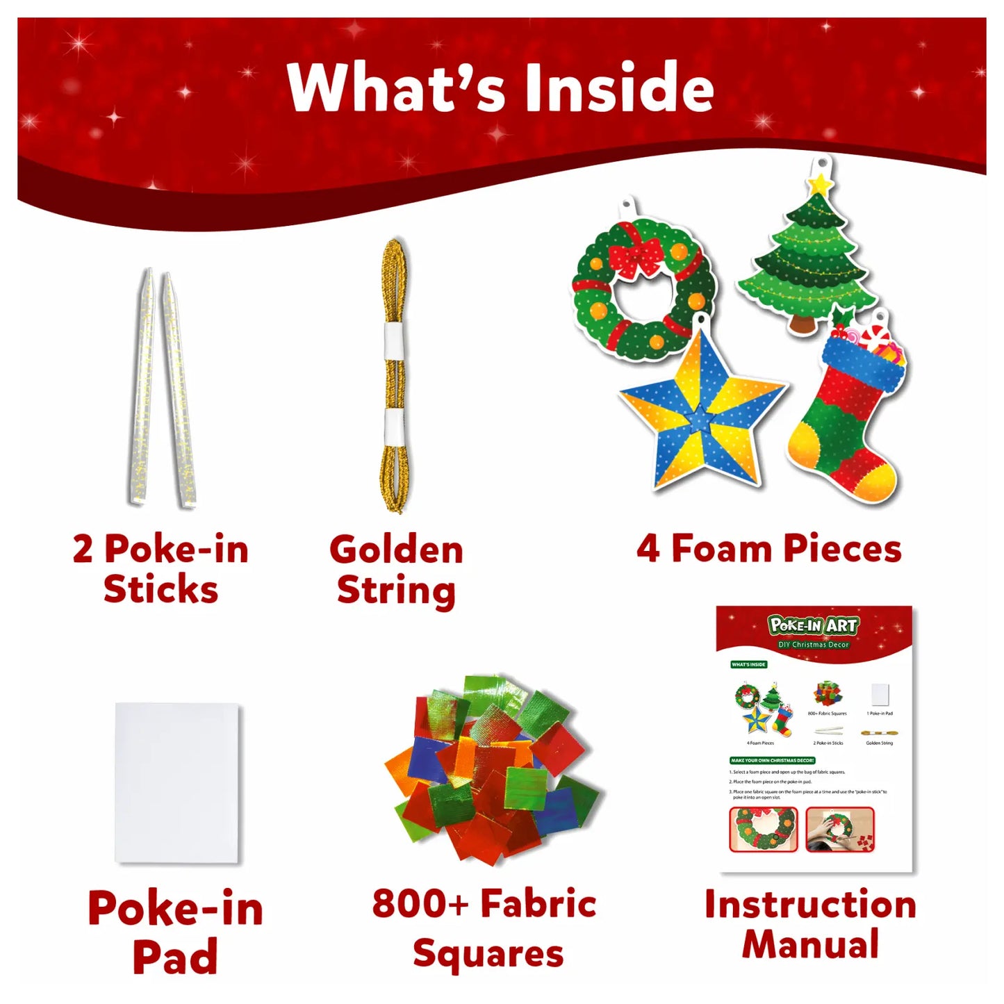 Poke-in Art: DIY Christmas Decor | Mess-Free Art for Kids (ages 4-12)