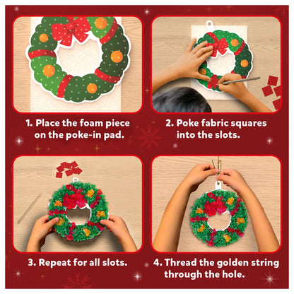 Poke-in Art: DIY Christmas Decor | Mess-Free Art for Kids (ages 4-12)