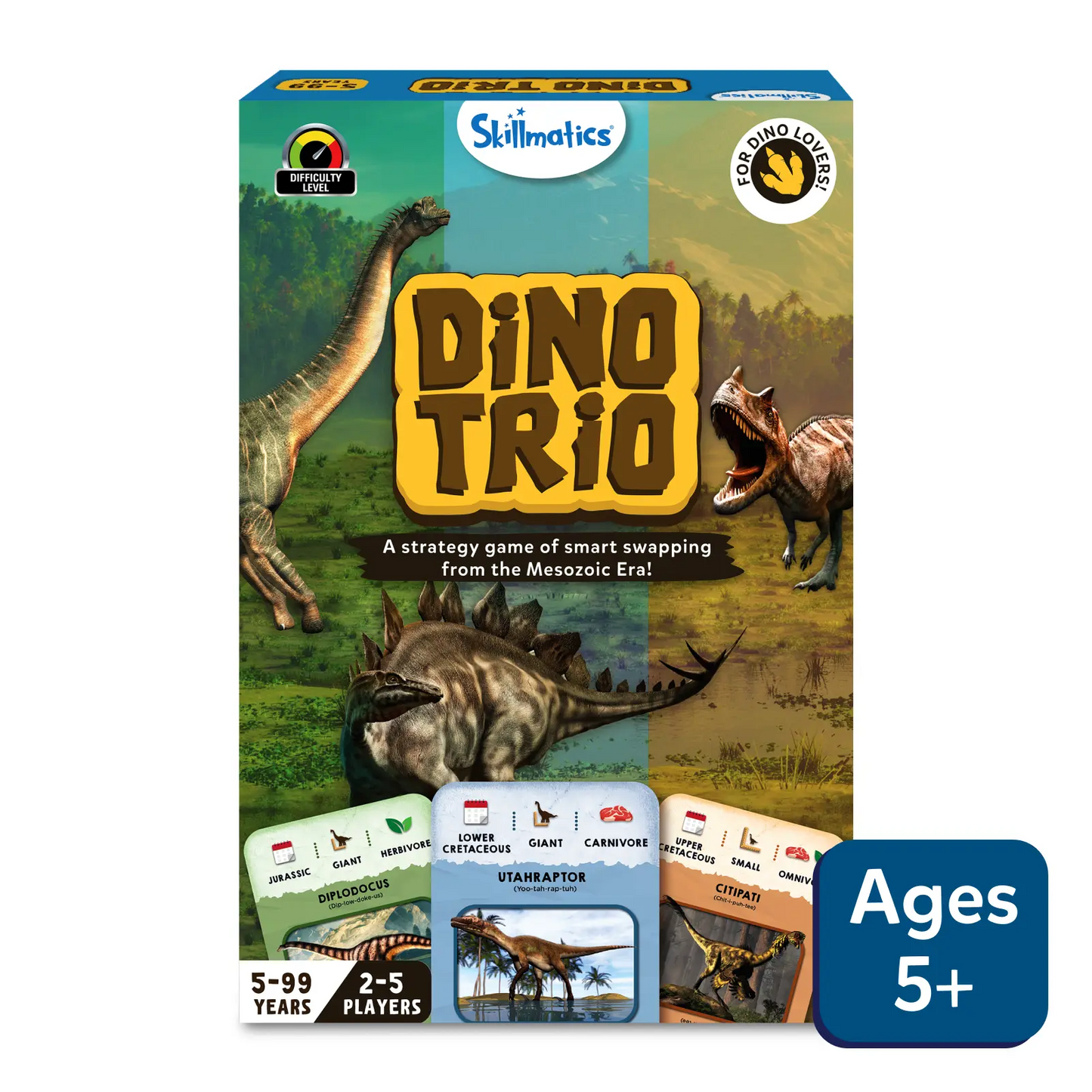 Dino Trio | Smart Strategy Game (ages 5+)