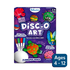 Disc-O Art craft kit for ages 4-12, mess-free creative art activity