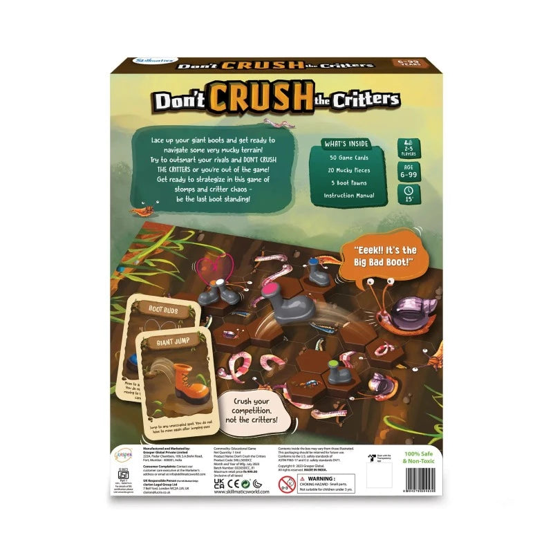 Don't Crush The Critters | Board Game (ages 6+)