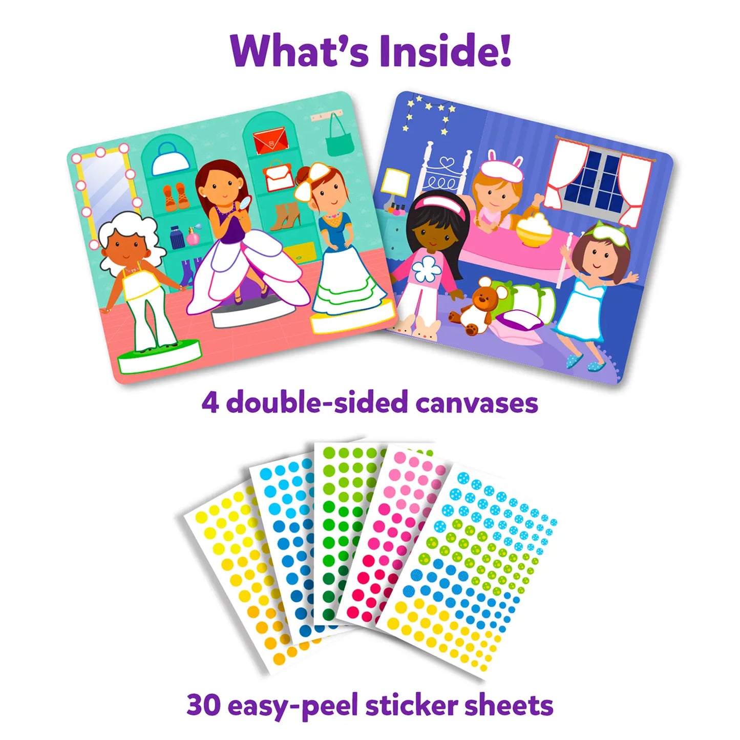 Children’s sticker activity set from Dot it! Dress Up No Mess Sticker Art for ages 3-7