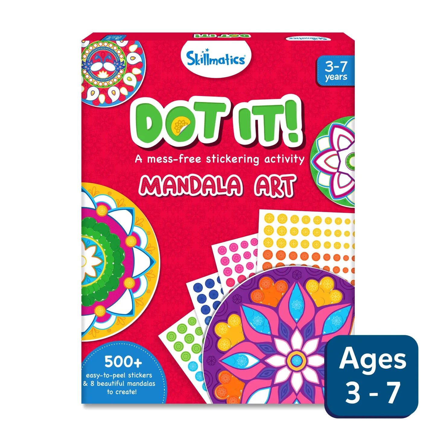 Dot it! Mandala art | No mess sticker art (ages 3-7)