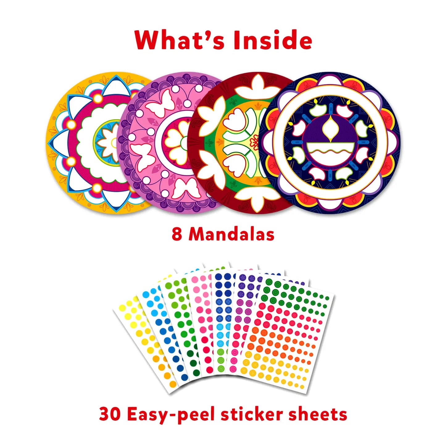 Dot it! Mandala art | No mess sticker art (ages 3-7)