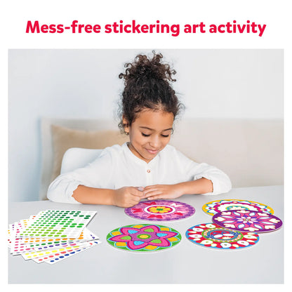 Dot it! Mandala art | No mess sticker art (ages 3-7)