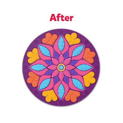 Dot it! Mandala art | No mess sticker art (ages 3-7)