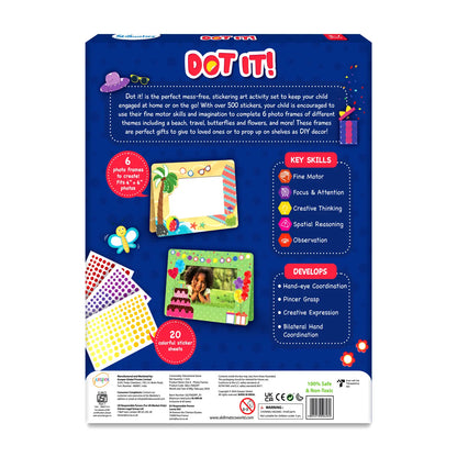 Dot it! Photo Frames | No mess sticker art (ages 3-7)