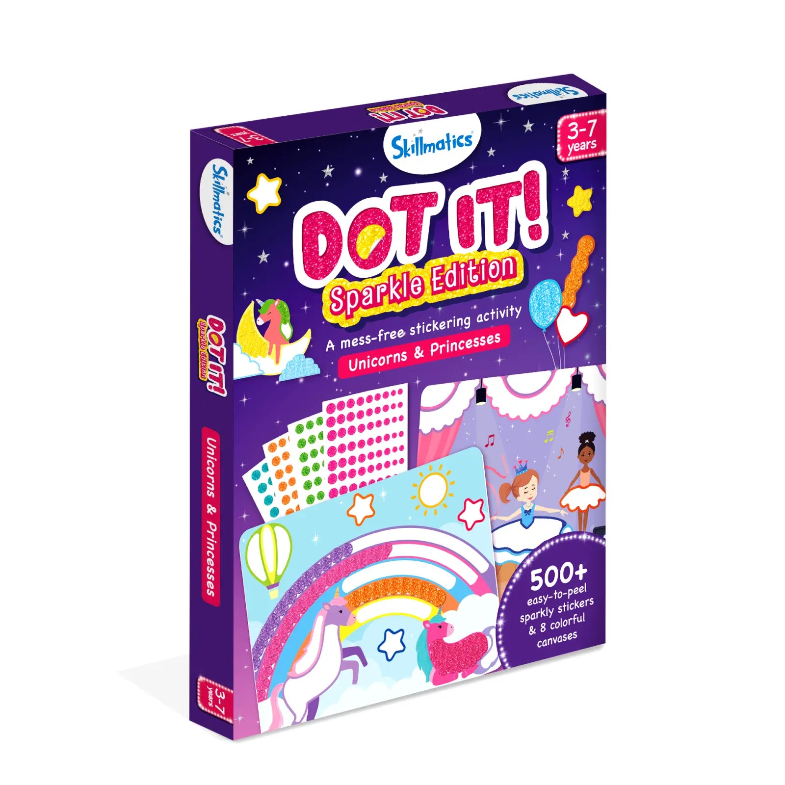 Dot It Sparkle Edition Unicorns Princesses sticker activity kit for kids ages 3-7