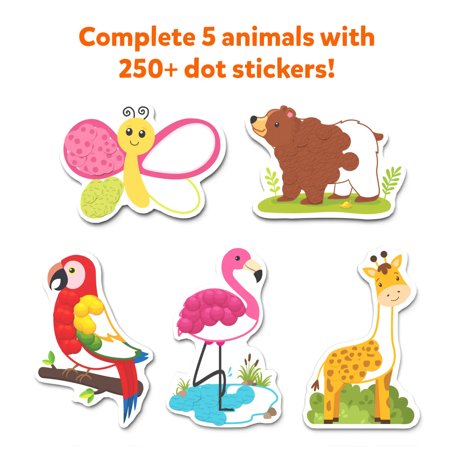 Animal sticker activity set from Dot it Wild Farm Underwater Party Favors for kids