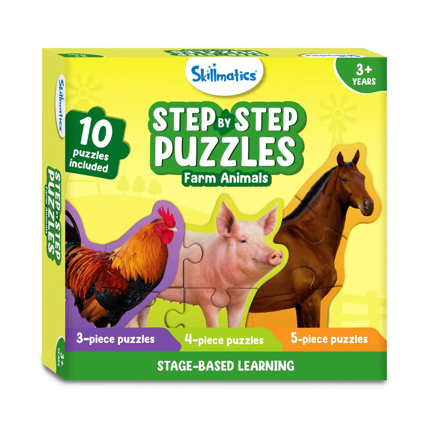 Step by Step Puzzle: Farm Animals (ages 3+)