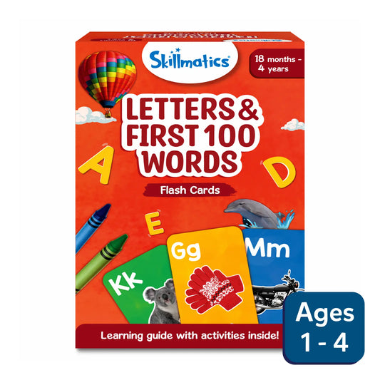 Flash Cards for toddlers: Letters & First 100 Words (ages 1-4)