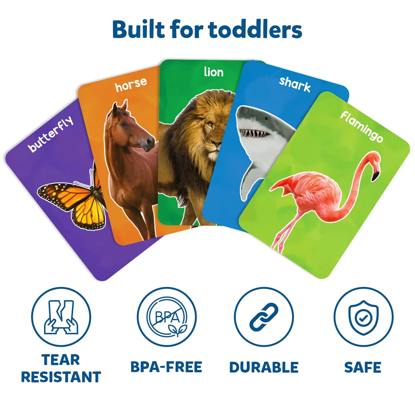 Flash Cards for toddlers: First 100 Animals (ages 1-4)