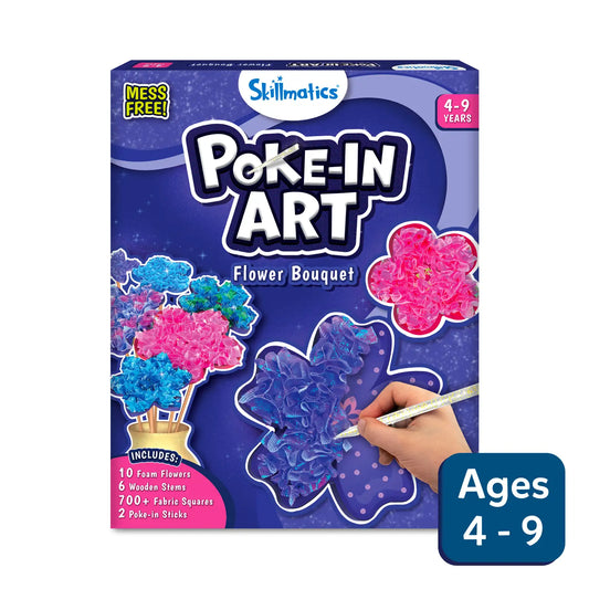 Poke-in Art: Flower Bouquet | Mess-Free Art for Kids (ages 4-9)