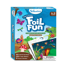 Foil Fun craft kit for kids showcasing bugs and butterflies in a no mess art set