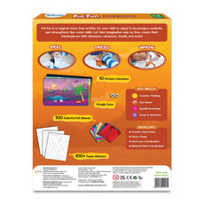 Foil Art Activity Kit featuring Dinosaur designs for kids ages 4-9 in Foil Fun World of Dinosaurs