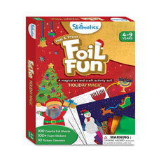 Skillmatics Foil Fun Holiday Craft Kit for kids ages 4-9 featuring fun holiday art activities
