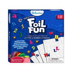 Skillmatics Foil Fun letter and number sticker set for kids ages 5+ no mess art kit