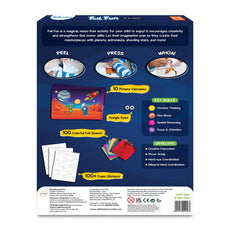 Foil Fun activity kit packaging from Foil Fun Up In Space No Mess Art Kit for kids aged 4-9