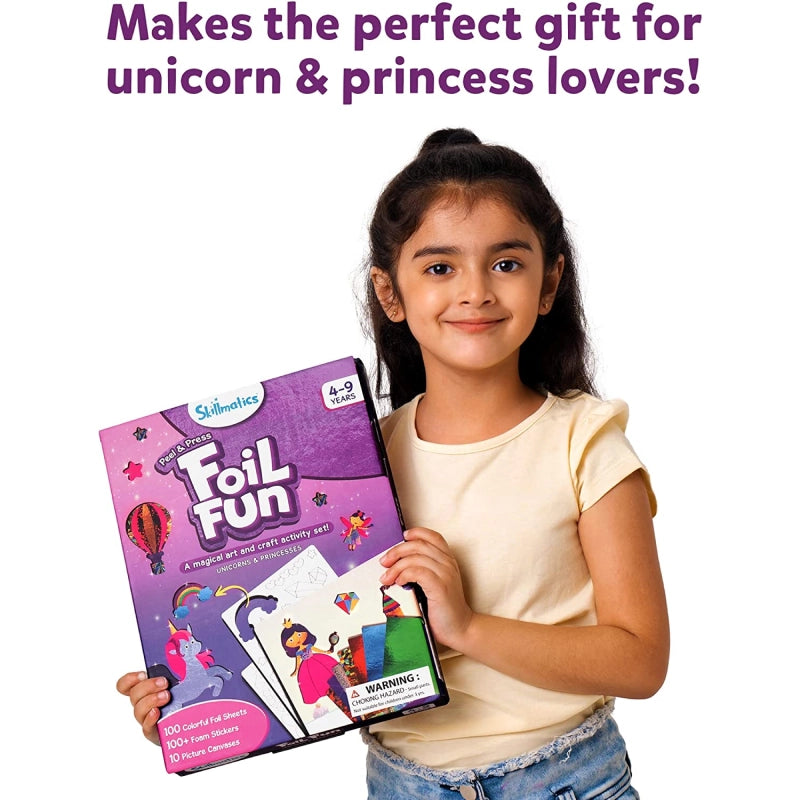 Foil Fun: Unicorn & Princess |  No Mess Art Kit (ages 4-9)