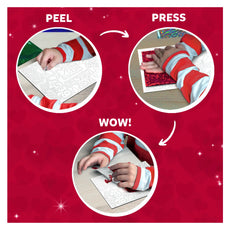 Foil art activity with friendship hearts from Foil Fun No Mess Art Kit for ages 4+