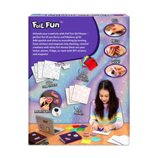 Foil Fun craft kit for girls ages 7-13 featuring magnetic art supplies and designs