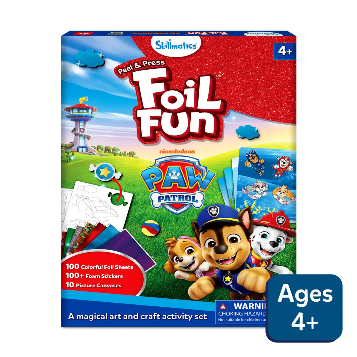 Paw Patrol Peel and Press Foil Fun art and craft activity set for children ages 4 and up