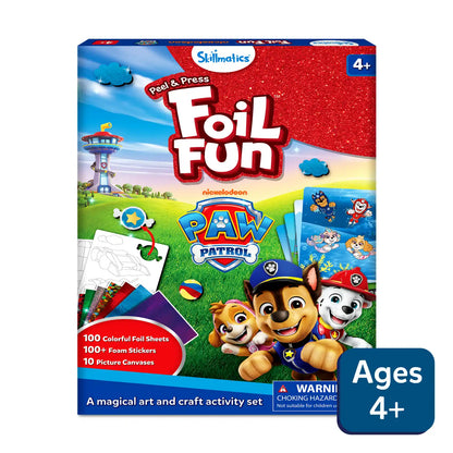 Paw Patrol Peel and Press Foil Fun art and craft activity set for children ages 4 and up